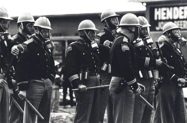 The marchers were told that they were an unlawful assembly & had to disperse. Williams approached the forces of the State. He asked to speak with Major John Cloud, who was in charge. Cloud said ‘I have nothing further to say to you’.