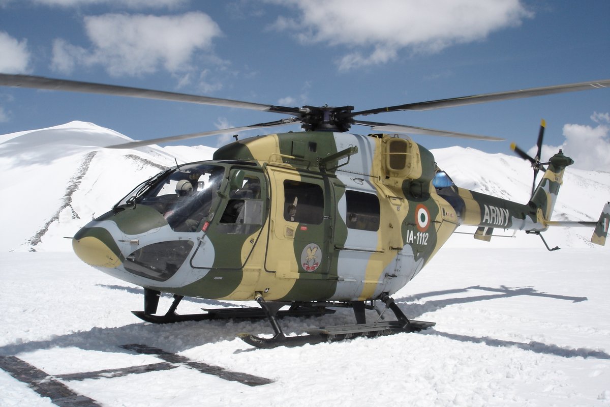 2/3More Dhruvs! Seen in high alt operations and flat land (plus a sole Cheetah trying to keep up!!!