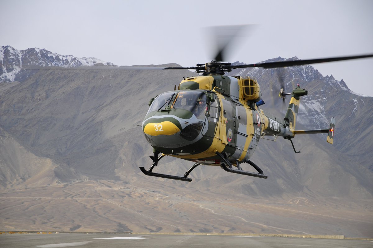 2/3More Dhruvs! Seen in high alt operations and flat land (plus a sole Cheetah trying to keep up!!!