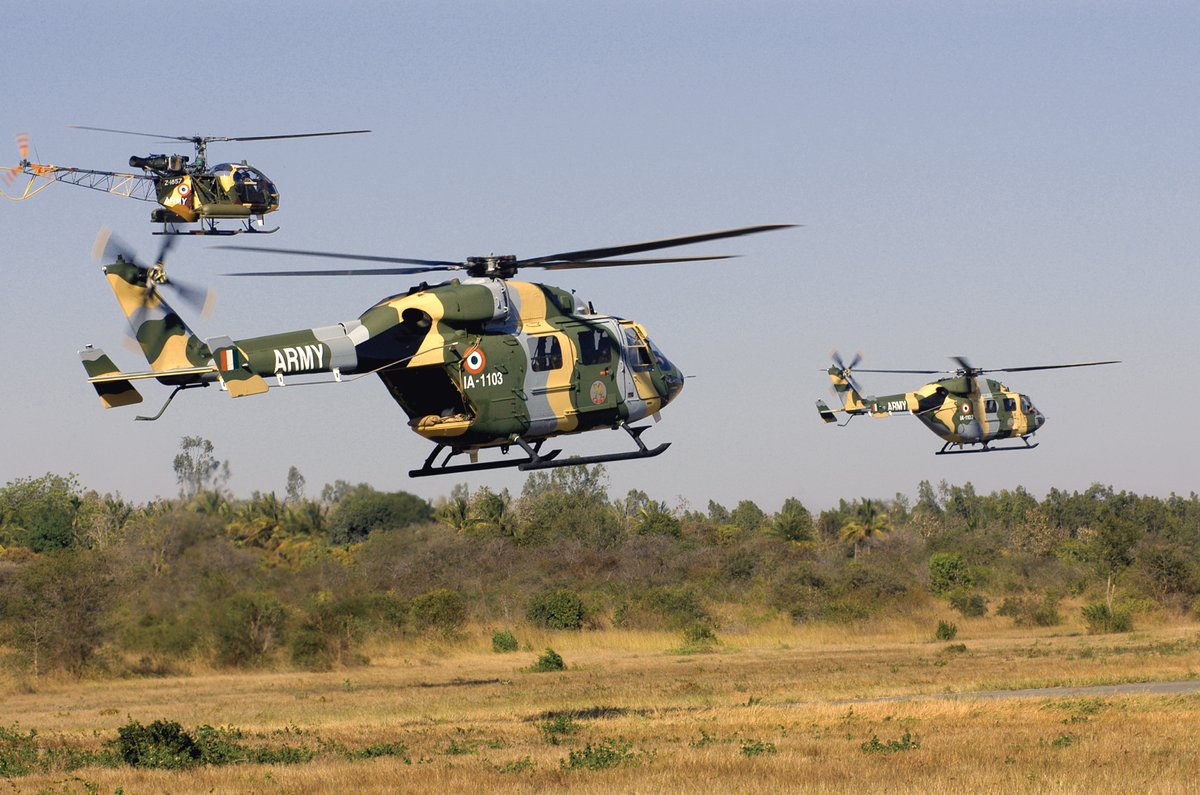 2/3More Dhruvs! Seen in high alt operations and flat land (plus a sole Cheetah trying to keep up!!!