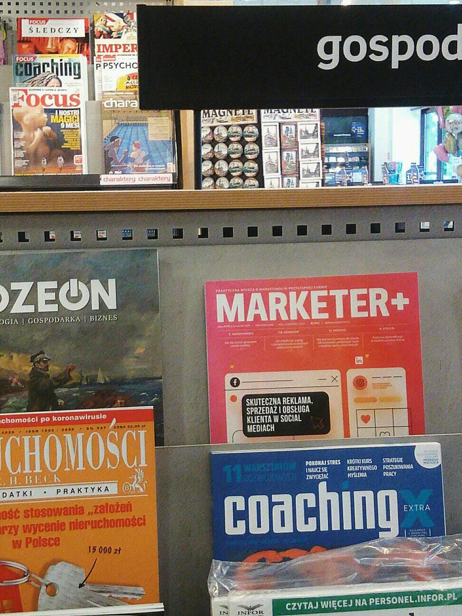 magazynmarketer's tweet photo. 🛎 Uwaga! Uprzejmie dajemy znak, że to już ostatnia chwilka na upolowanie M+41 o social mediach w sieci Empików. Kolejne wydanie nadchodzi.💪 #marketing #marketerplus https://t.co/zwnB17EU1R