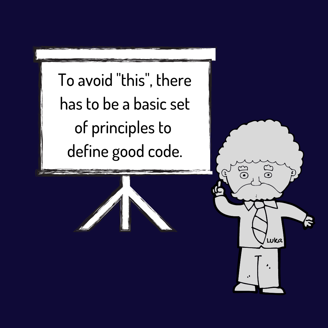 geektrust's tweet photo. Simple tips to writing good code.
(1/2)
It's never too late to start learning to write clean code. More clean code help here: https://t.co/rNQ4kYnwc2
#cleancode #coding #fundamentals #cleancodematters https://t.co/OLEUquWrMU
