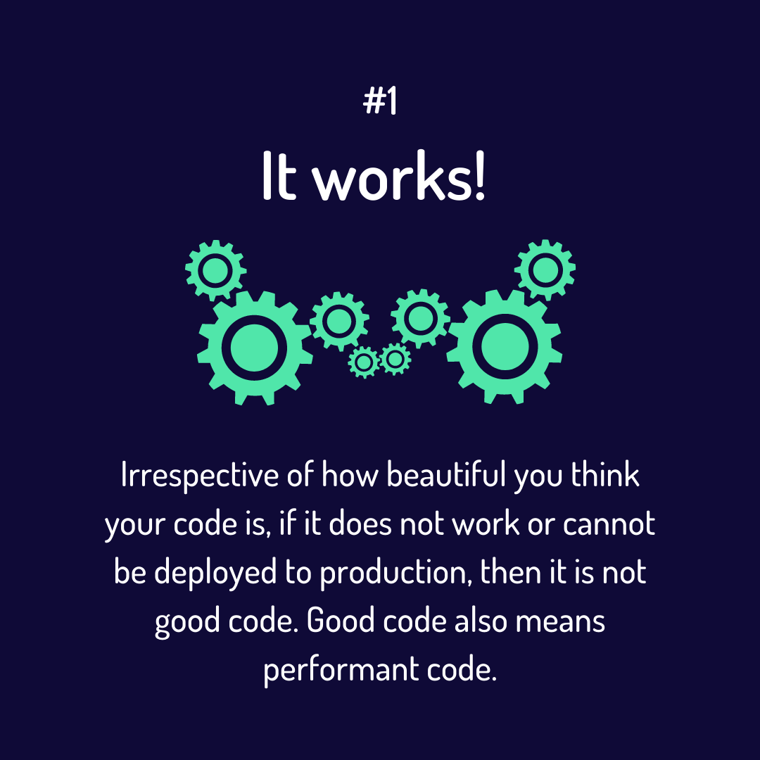 Simple tips to writing good code. 
(1/2)
It's never too late to start learning to write clean code. More clean code help here: help.geektrust.in

#cleancode #coding #fundamentals #cleancodematters