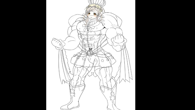 ライブでここまで進みました #今日のライブ進捗 #筋肉娘化 #マミさん https://t.co/GgjVysUJE7 