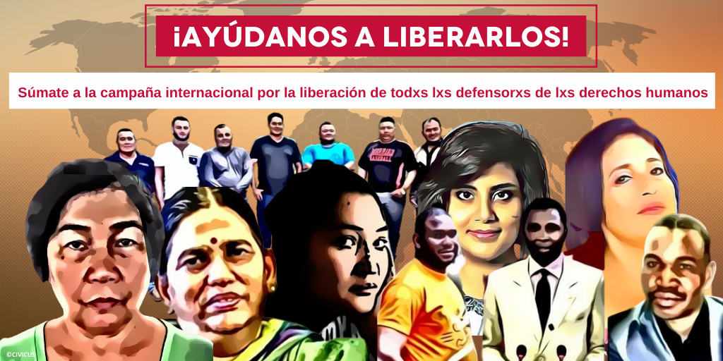LaVozdeCOPA's tweet photo. CIVICUS. Hoy, en el Día de #Mandela, lanzamos la campaña "Conviértete en mi testigo" para pedir la liberación de activistas encarceladxs por su trabajo en defensa de los #DDHH  
¡Conoce a estxs valientes . https://t.co/9hLwMjEUGA https://t.co/j1ATE83MAg https://t.co/Mk1ERrixHC