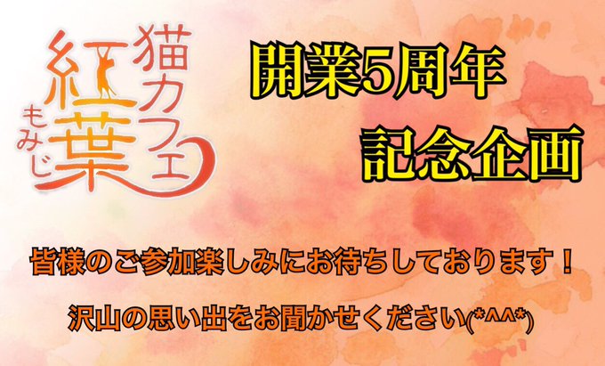 猫カフェ紅葉のtwitterイラスト検索結果
