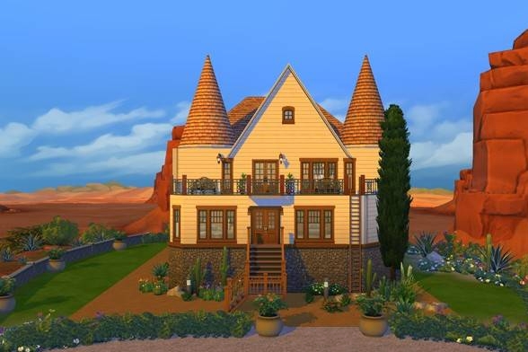 TanyaRoldanAF's tweet photo. I just shared the Le Desert Union Venue Lot on #TheSims4 Gallery! https://t.co/oBkrtlhe5k