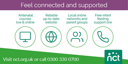 Weekend (or weekday) we're here for you with:

⁣⁣💚 Our free Infant Feeding Support line 

💚 Our live, online antenatal and postnatal courses 

⁣💚 Our local online parent support groups and activities

⁣⁣💚 Our reliable website content
⁣
⁣⁣#NCTHereForYou