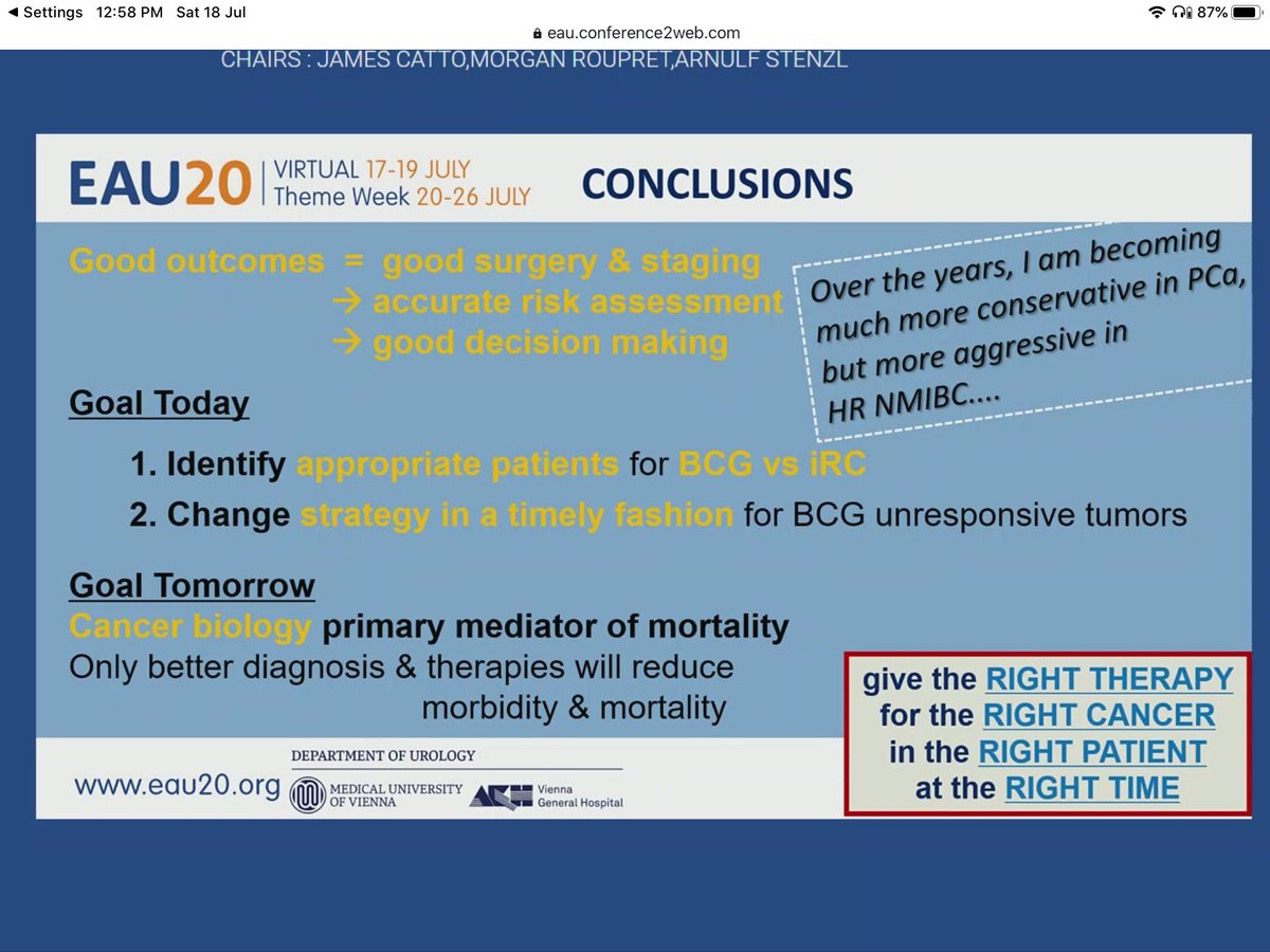 GauravBavadiya's tweet photo. NMIBC Early RC Vs Conservative treatment #EAU20 ⁦@joanfundi⁩ ⁦@DrShariat⁩ ⁦@MRoupret⁩ ⁦@AStenzl⁩ ⁦@Uroweb⁩ https://t.co/OxGm81X2yr