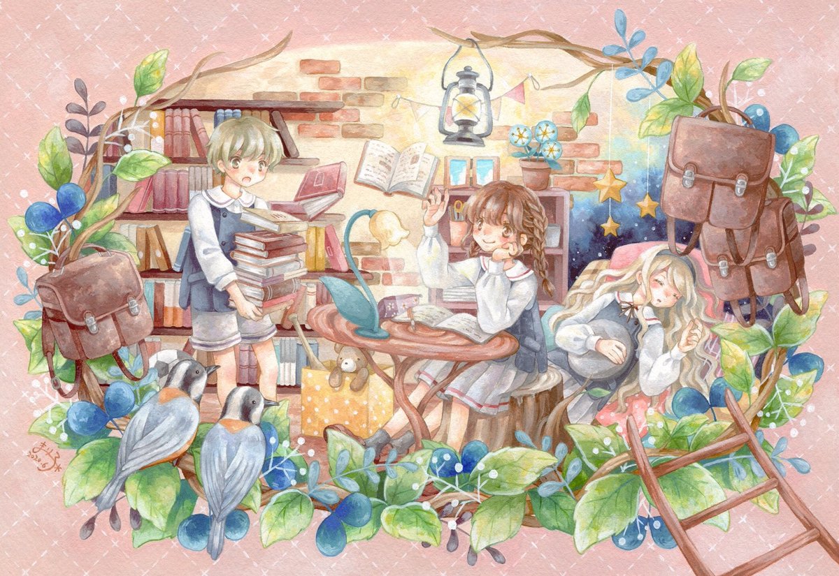Twitter低浮上気味でしたが、通販用にペン画ミニ色紙を描いておりまし