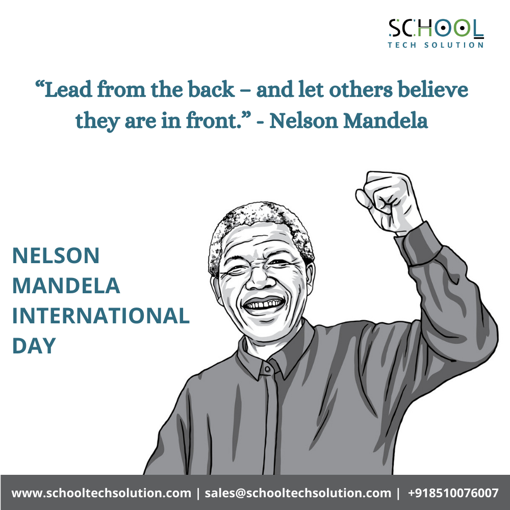 SchoolTechSol's tweet photo. “Everyone can rise above their circumstances and achieve success if they are dedicated to and passionate about what they do.” - Nelson Mandela
#NelsonMandelaInternationalDay
.
#SchoolTechSolution #NelsonMandela
#STSeCampus #SchoolManagementSolution
#OnlineClassroom #eLearning https://t.co/tF8Hh6N8Y6