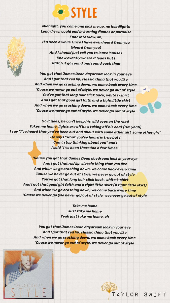 As soon as Swift started dating Harry Styles in 2012, fans started gearing up for a song about the singer, and she totally delivered with her song “Style.” Although she has never admitted the song is about the British musician, she seems to describes him perfectly in the song.