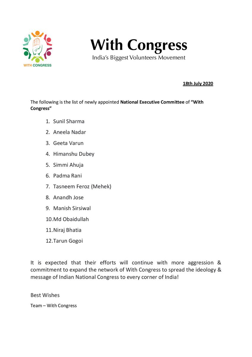 HumDekhIengeeee's tweet photo. Congratulations @SimmiAhuja_
@17Shaikhfarha
#TogetherWeCan
#StrongerCongress https://t.co/EOlubAFsrX