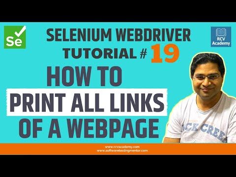 swtmentor's tweet image. How to print all links of a webpage in Selenium WebDriver.
SUBSCRIBE To YOUTUBE -> bit.ly/3dLE0D5
bit.ly/2ZukK7E
#SeleniumTutorial #SeleniumTraining #TestAutomation #SeleniumWebDriverTutorial #SeleniumWebDriver #SoftwareTesting #SoftwareTestingMentor
