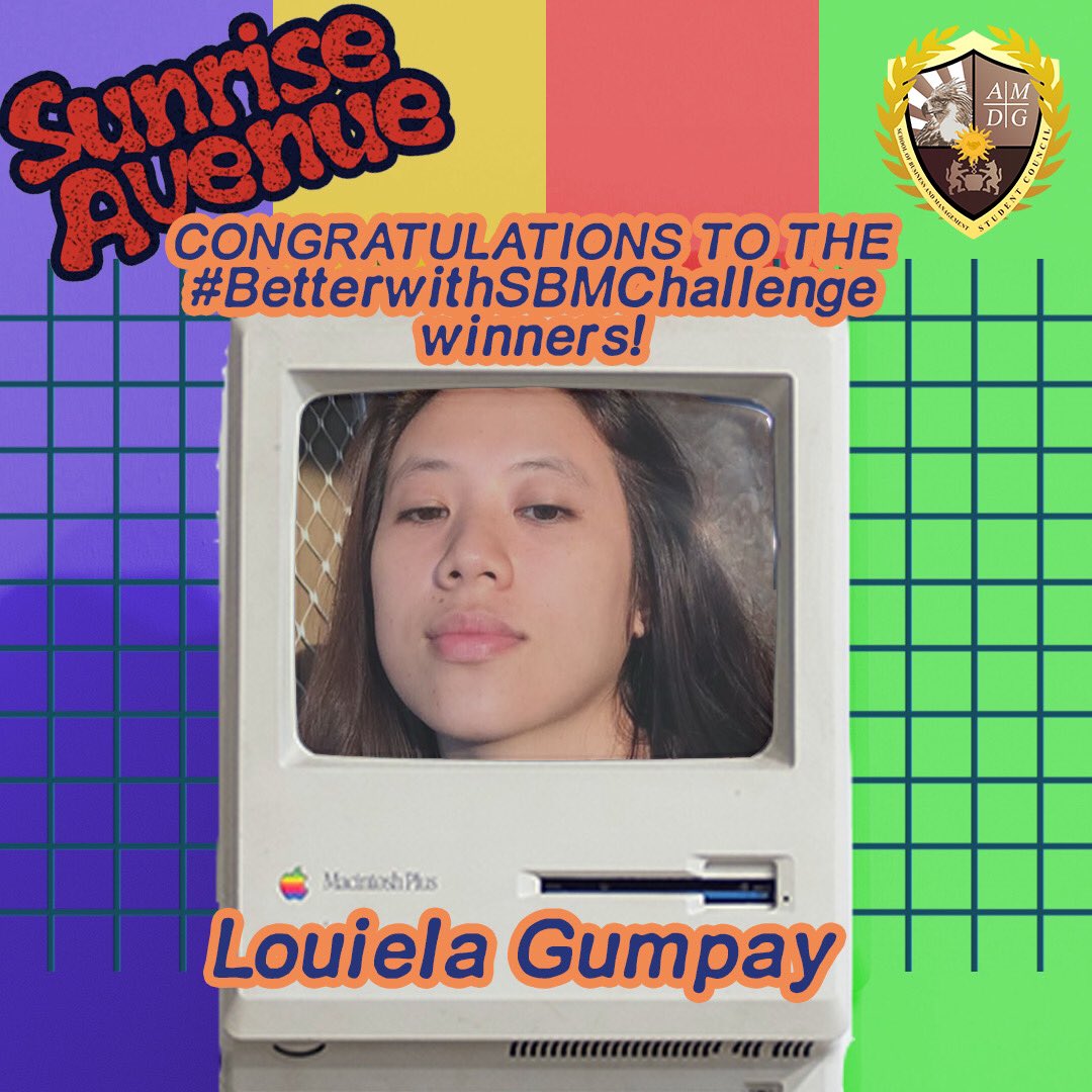 XUSBMSC's tweet photo. Mga Ka-Agila! Hope you enjoyed SUNRISE AVENUE, our virtual SBM College Assembly! 

Congratulations to the winners of the #BetterWithSBMChallenge!! Please contact SBMSC in order to claim your prizes!

#SBMCASunriseAvenue
#TakeFlightEagles
#OneSBM
#XUSBM https://t.co/WDL4yD73s2