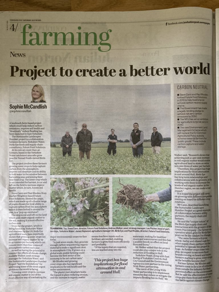 Sustainable Landscapes (@sustainablelsps) on Twitter photo Great to see the new Humber project in the <a href="/ypcountryweek/">@YPcountryweek</a> today <a href="/YorkshireWater/">Yorkshire Water 💧</a> <a href="/BirdsEyeUK/">BirdsEyeUK</a> #soilmatters #covercrops yorkshirepost.co.uk/country-and-fa… Great to see the new Humber project in the <a href="/ypcountryweek/">@YPcountryweek</a> today <a href="/YorkshireWater/">Yorkshire Water 💧</a> <a href="/BirdsEyeUK/">BirdsEyeUK</a> #soilmatters #covercrops yorkshirepost.co.uk/country-and-fa…