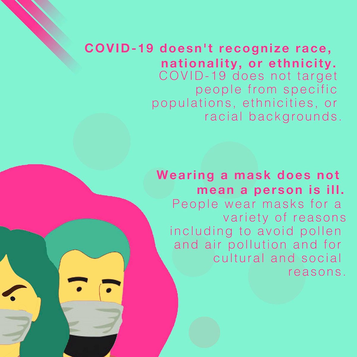 covidachange's tweet photo. Everyone is vulnerable to COVID-19. Never allow the virus to alter your view of the world around us. That is not the cure!

“COVID-19 has already taken so much from us. Don't let it take our humanity too!” -Artjola
 
#CoVIDAChange #GoBeTheChange https://t.co/In0yVvCygu