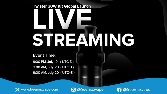 Freemaxvape's tweet photo. Welcome to Twister 30W Global Launch Live Streaming on Facebook: FreemaxvapeOfficial💫💫
Join and get a free ticket to Shenzhen Vapor Virtual EXPO 2020☺️😍
#subohmtank #vapedaily #vapecombo #vapelife #vapeporn #MPro #MeshPro #TeaFiberCotton #SS904LMesh #vapeshop #vapeon https://t.co/YxrZhuu07t