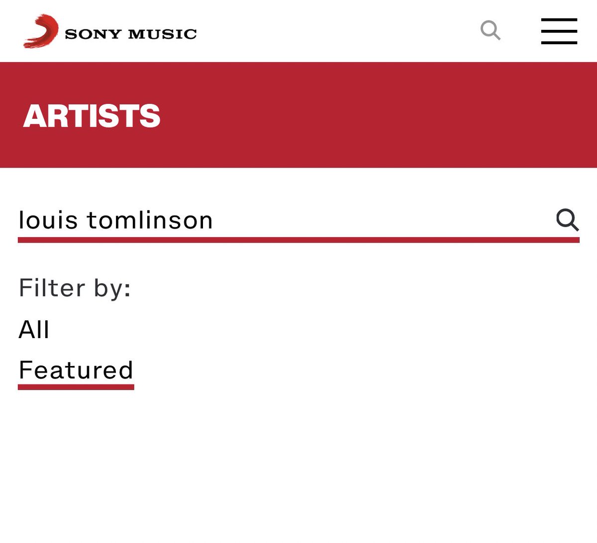 TeamLouisNews's tweet photo. Louis isn’t listed as an artist under Sony or Syco on both their websites anymore. 

© https://t.co/RKVXE8FG7V // https://t.co/0Ru33bgbTZ https://t.co/gThcKgrnDr