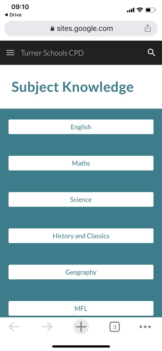 The portal was built through Google sites & was really easy to set up. It’s split into sections including pedagogy, using Google & Excel, subject knowledge, external courses, lesson videos, training requests. The images only show a few subjects, there is a page for every subject