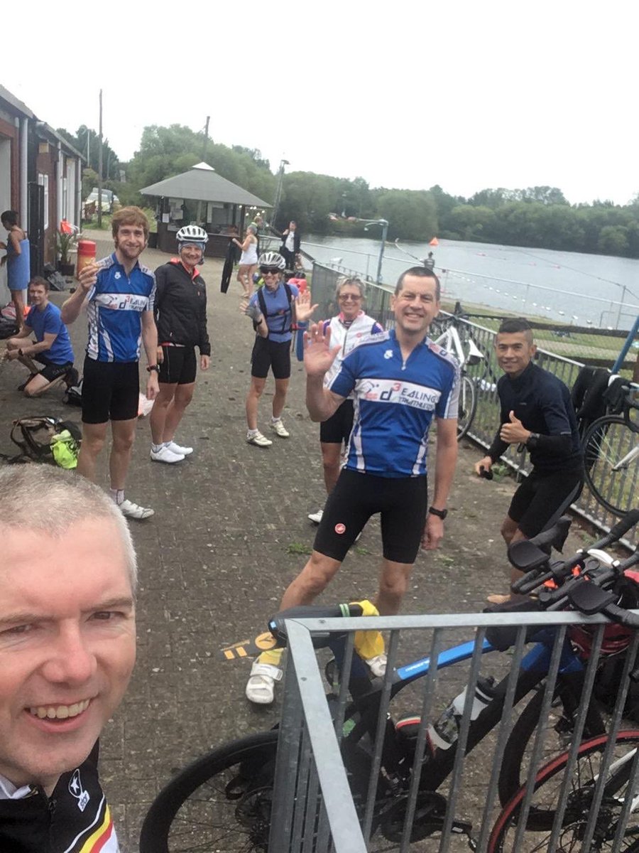 Early morning swim at Heron lake