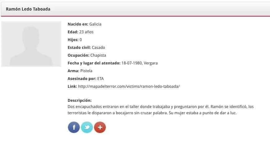 ConsuorF's tweet photo. #TalDiaComoHoy  #ETA asesinó en #Bergara en el taller donde trabajaba al joven de 23 años Ramón Ledó. Su mujer, a punto de dar a luz.
 
¿Me puedes ayudar a recordarle?

https://t.co/Bofr2JhL7S

Sus asesinos: José Ramón Bidaburu Otaduy, Pedro Juan Guridi Arocena y Félix Bengoa. https://t.co/n6oii0sd23