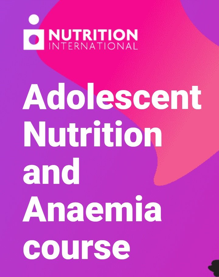 NutritionOpps's tweet photo. #LearnNutrition 

Sign up now for this FREE Online Course on Adolescent Nutrition and Anaemia from leading technical experts in Nutrition International @NutritionIntl 

Sign up here--> https://t.co/39816krzyu

#OnlineLearning https://t.co/vZ1nrK9mDW