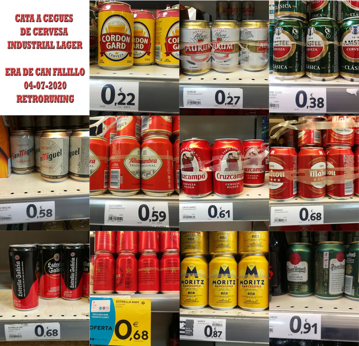 burrubeer's tweet photo. Amb els amics de #Retroruning varem fer una prova, una #cata A CEGUES de 11 marques de #cervesa de super, els resultats? si mes no alguns de sorprenents. Ho expliquem al #blog 

CATA A CEGUES DE #LAGER INDUSTRIALS https://t.co/So8cuK8geB 

#cataacegues #lager  #catacervesa https://t.co/K5xDkjmNRc