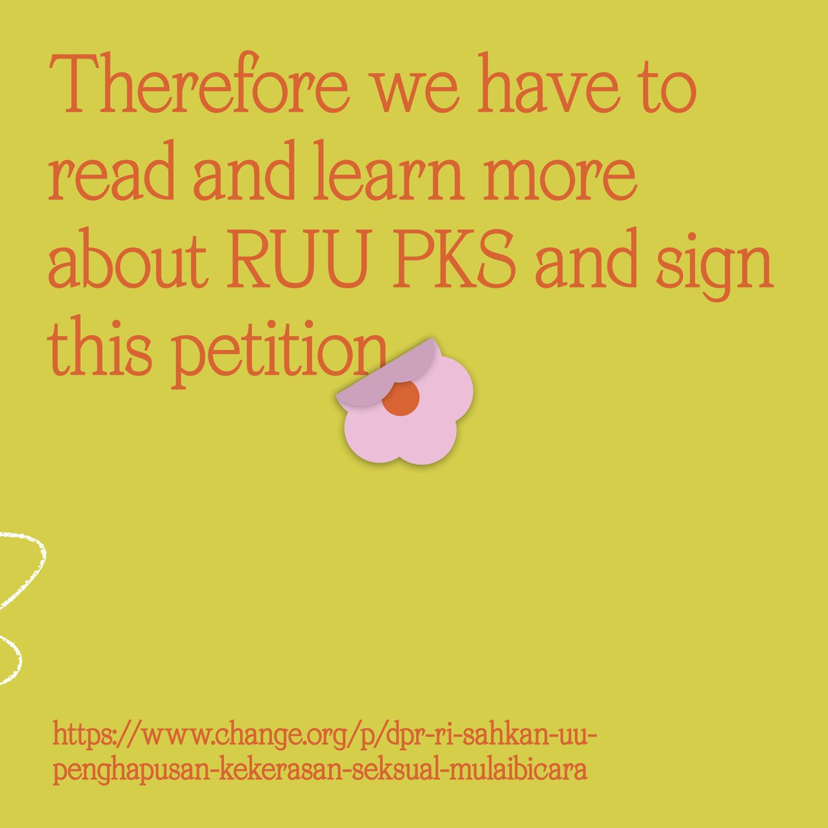 Oleh karena itu, jika kita peduli dengan maraknya kasus kekerasan seksual yg terjadi selama ini kita harus mempelajari lebih dalam ttg RUU PKS. Juga jangan lupa untuk tanda tangani petisi ini!  https://www.change.org/p/dpr-ri-sahkan-uu-penghapusan-kekerasan-seksual-mulaibicara