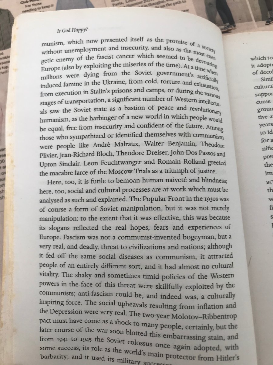 At a time when millions dying from Soviet gov’s artificially induced famine in the Ukraine, a significant # of Western intellectuals saw Soviet state as a bastion of peace & revolutionary humanism, new world where people’s be equal, free from insecurity & confident of the future.