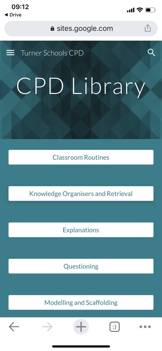 We have links to other external courses and a CPD library where we have curated pages for blogs, videos and books available from our CPD library with chapter references to help teachers find what they need