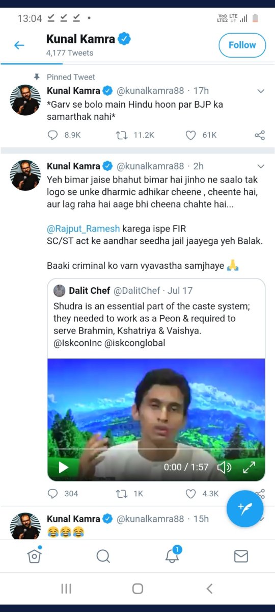 It came to our notice that some people like  @PJkanojia  @kunalkamra88 are using a video of a boy and making false statements. We don't know who this boy is. Connecting him with ISKCON & making false comments will result in strong legal action.Read the thread about Varna: