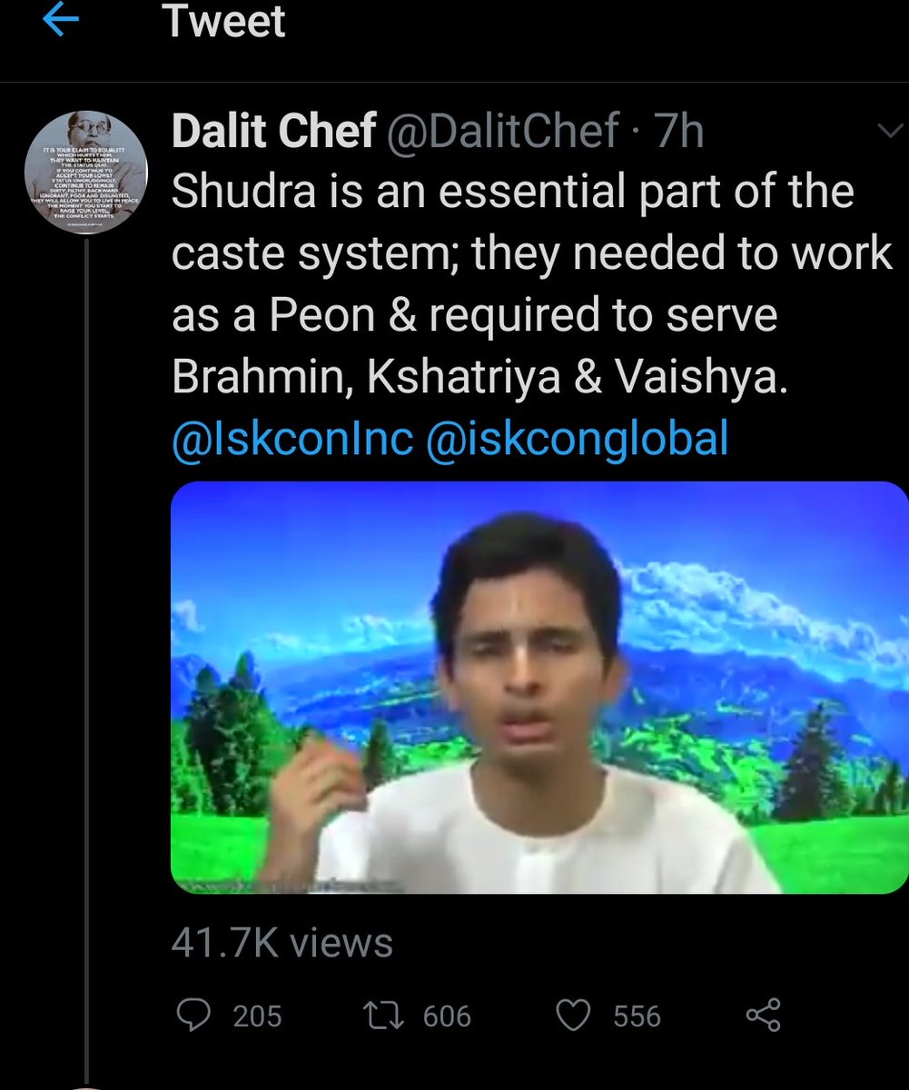 It came to our notice that some people like  @PJkanojia  @kunalkamra88 are using a video of a boy and making false statements. We don't know who this boy is. Connecting him with ISKCON & making false comments will result in strong legal action.Read the thread about Varna: