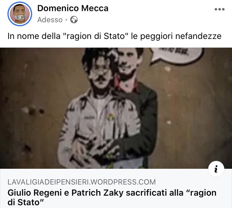 MeccaDmecca's tweet photo. #giulioregeni #regeni #verita #patrickzaki #patrickzaky #zaky #patrickzakilibero #egitto #Egitto #alsisi #dirittiumani #italia #ministeroesteriitaliano #governo #wordpress #wordpresswebsite  https://t.co/koXWWW81yT https://t.co/mhYVRIKzP7