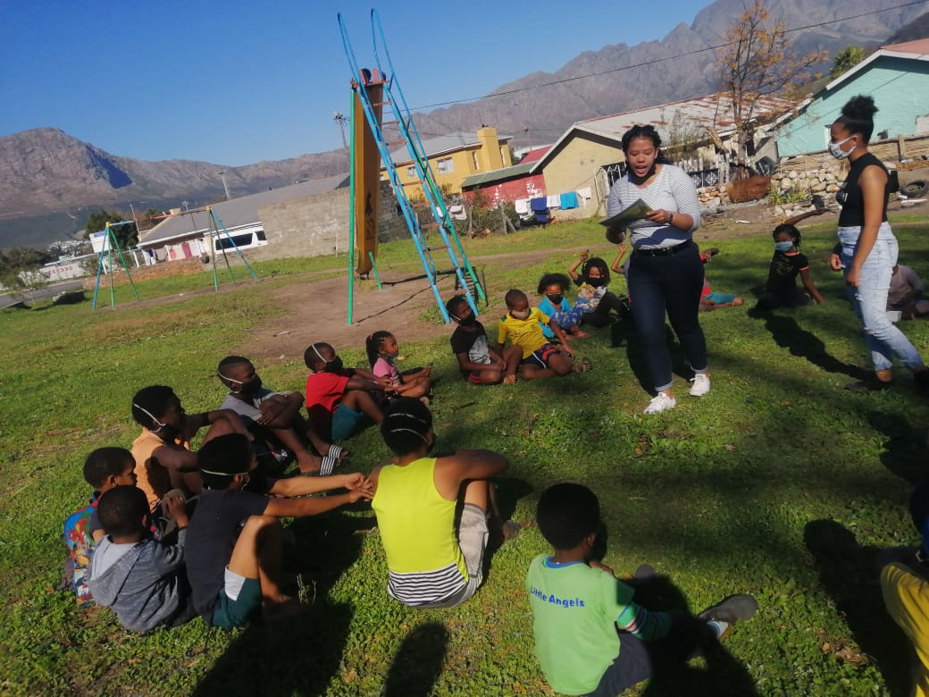 help2read's tweet image. In celebration of Mandela Day today the Help2read LT team in Wemmershoek hosted reading circles, educational games and a fun-filled cricket match for the children in their community.