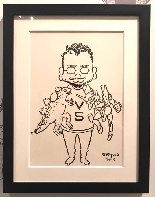 【安野モヨコ展 ANNORMAL】より
「ゴジラ対エヴァンゲリオン」イラスト

#安野モヨコ展 #ANNORMAL 