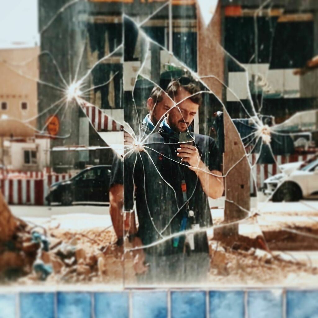 Majedbahiti's tweet photo. The world keeps reminding me...we are not bulletproof...far from it...the shard pieces of our selves assembled in ever changing mosaics #shotoniphone https://t.co/bu9mon8r3b https://t.co/1C95k5hlHR