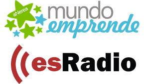 Mañana de 7 a 8 en <a href="/esRadio/">esRadio</a> nuevo programa de <a href="/mundoemprende1/">Mundo Emprende</a> <a href="/escorchado11/">Emilio Corchado</a> <a href="/StartupOle/">Startup Olé</a> <a href="/EDUARDOABADSABA/">Eduardo Abad</a> <a href="/upta_es/">UPTA España</a> <a href="/leonardpera/">Leonard Pera</a> <a href="/osalap/">Oscar Sala</a> <a href="/TheCollider_MWC/">The Collider</a> <a href="/MontoyaAsun/">Asuncion Montoya</a> <a href="/AutonomaRiders/">Asociación Autónoma de Riders</a> <a href="/rrodriguezarino/">Ricardo Rodríguez Ariño</a>
Audios Whatsapp 694 420 878 o escribe info@mundoemprende.com