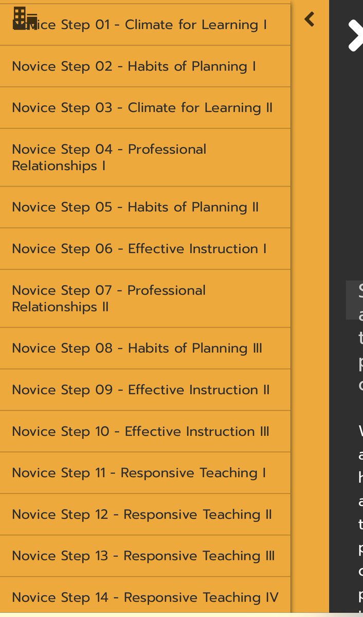 On this image you can see our ‘Novice’ sequences. These are for trainees & join up with their weekly training sessions - this also helps mentors to set precise steps for development. As it’s all recorded in one place, it also helps with reports when they’re needed