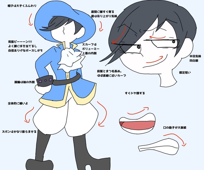 リプきたキャラの描き方ポイントを語るのtwitterイラスト検索結果