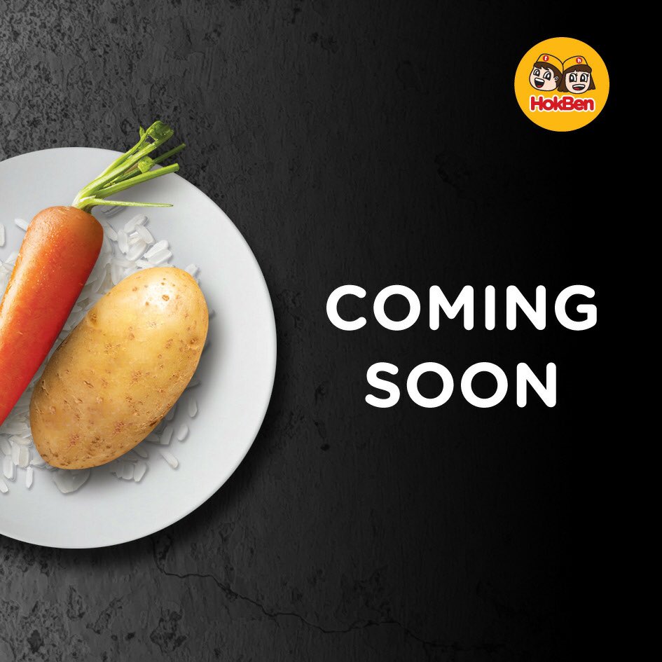 HokBen's tweet photo. Tungguin aku ya, HokBen Friends...
Jangan sampai rindu, biar mimin aja 🤗
#HokBenFact #HokBenMenu #JapanaseFood #ComingSoon https://t.co/7ztSszW9kA