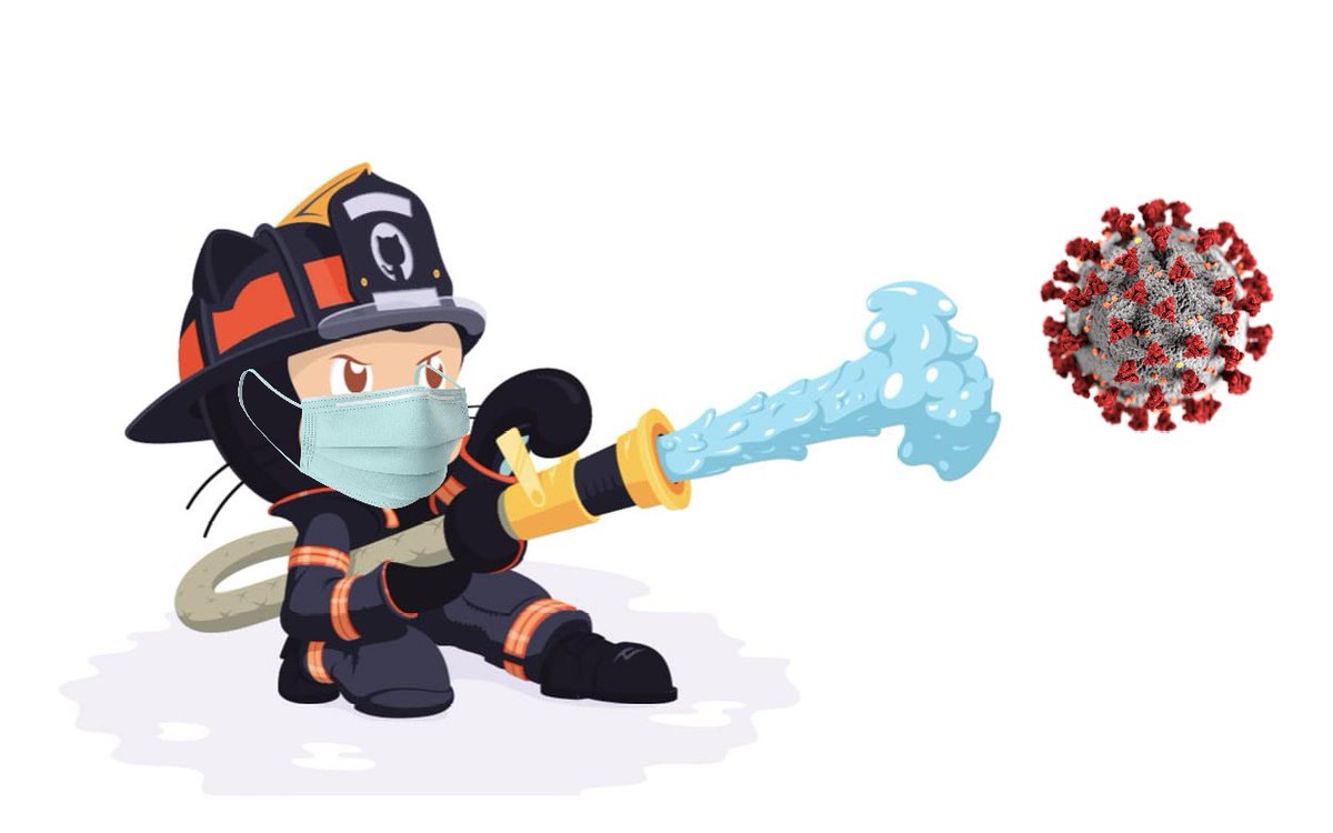 AbhishekDoshi26's tweet photo. Here's my Octocat which is dedicated to #govtworkers and #sanitizationworkers that are saving us all! #MyOctocat fighting against Covid-19 to help doctors!!
@GitHubEducation
@MLHacks
#MyOctocat #HackItShipIt https://t.co/tpTtqml4rD