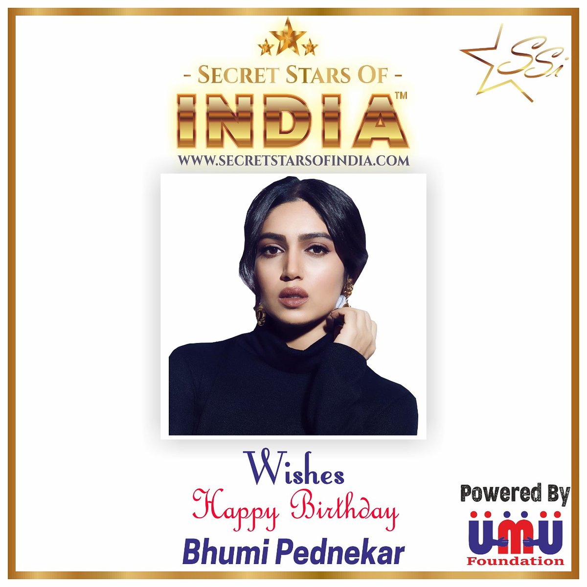SStarsofIndia's tweet photo. Happy Birthday Bollywood Diva @bhumipednekar
From Secret Stars of India
#happybirthdaybhumipednekar
#bhumipednekar
#happybirthday #birthday #love #happy
#mahendersaluja #secretstarsofindia #secretstars #umadeus #umadeusfoundation #umadeusservices #csgtechnologies #shopmozo https://t.co/LlKyNKpKmf
