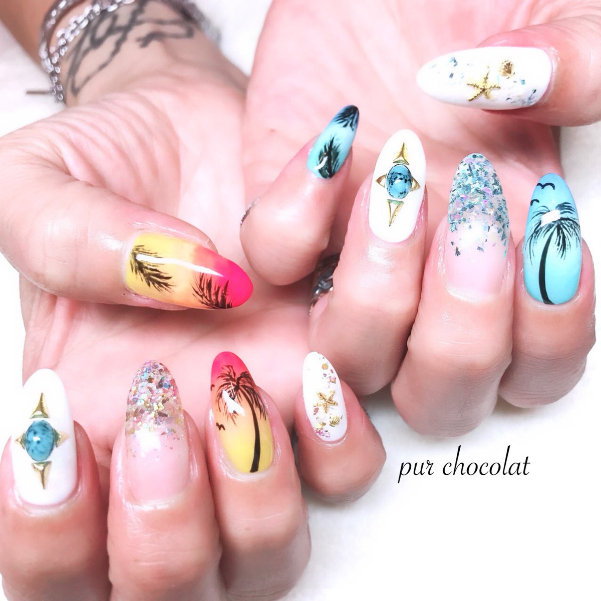 ヤシの木ネイル Twitter Search