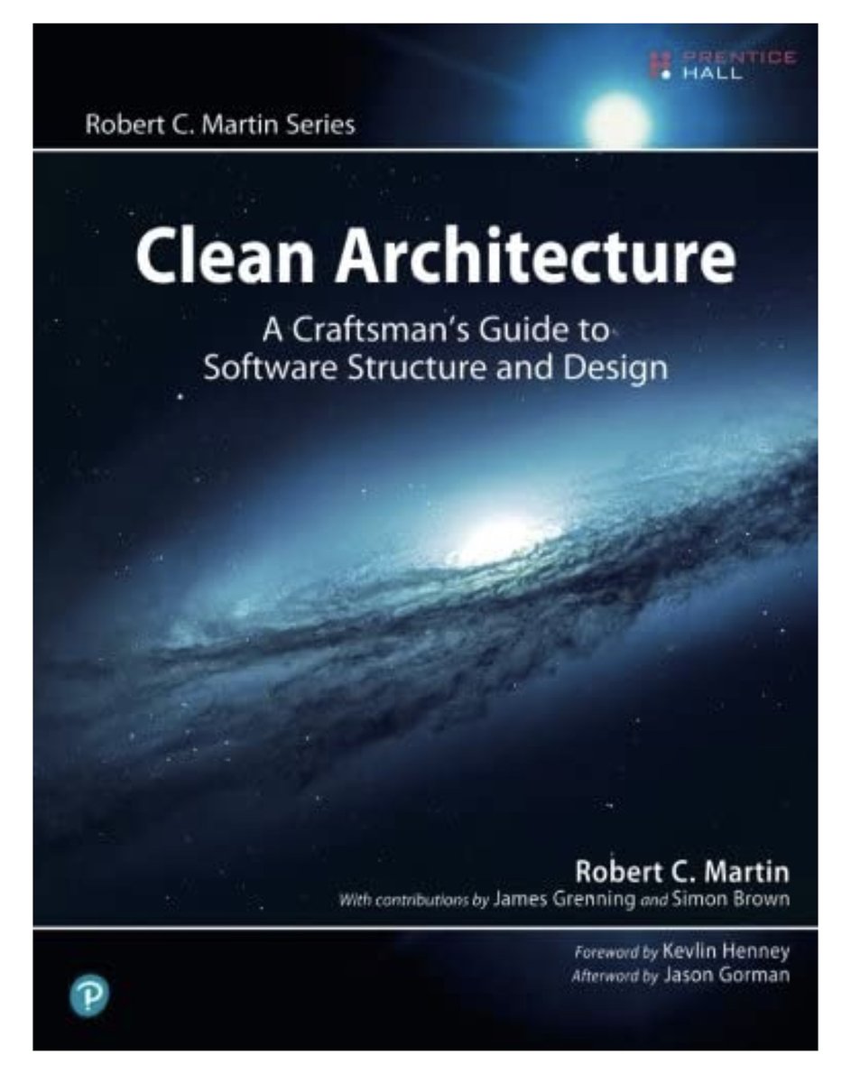 AndreasJakof's tweet photo. @EmmaBostian Just finished #CleanCode and #CleanCoder. Started #CleanArchitecture.
As a result, I started refactoring at work and thinking a lot about different design (code) decisions. At least, I already do the things in #CleanCoder.
Last fictious: #Shorefall and #Dune https://t.co/oXirrnfBDw