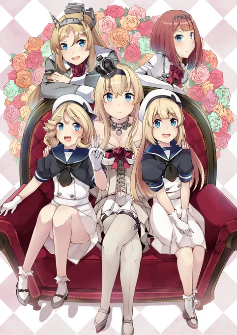 英国艦隊☕️???
10/25に開催予定の砲雷撃戦&軍令部酒保 合同演習のキービジュアル用にかきました〜! 