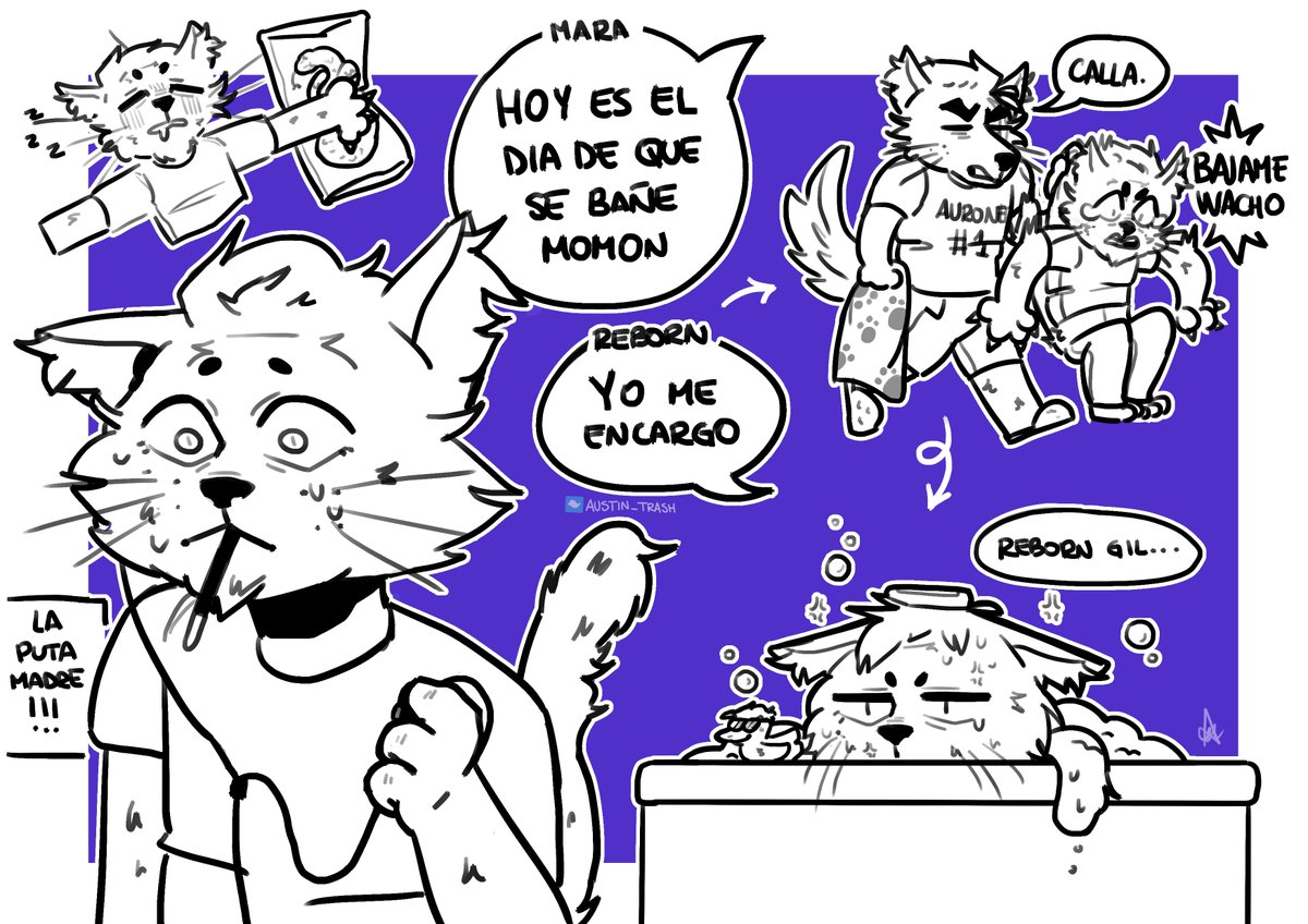 Austin_Trash's tweet photo. Me divierte demasiado dibujar a Momonsuelon furro, m perdonan?😔 y que hable en Argentino 10/10
Un día cualquiera en la mansión gente.
Invitado en escena: El reborno.
@MomonKun_ @DonReborn2
#RebornFurro #MomonDuchate #MomonWeek #MomonFurro https://t.co/1VPRUbhOCT