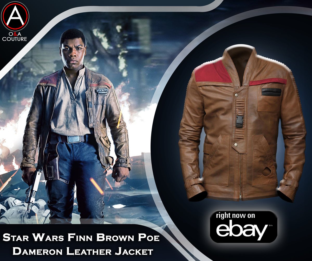 Buy Star Wars Finn Brown Poe Dameron Leather Jacket available in Reasonable Price at eBay.com 
Order Now: ebay.to/3bR8bc8
#FinnJacket #StarWarsJacke #PoeDamernJacket #JohnBoyegaJacket #StarWarsJacket #MovieStarWarsJacket #BrownLeatherJacket #JacketForMen