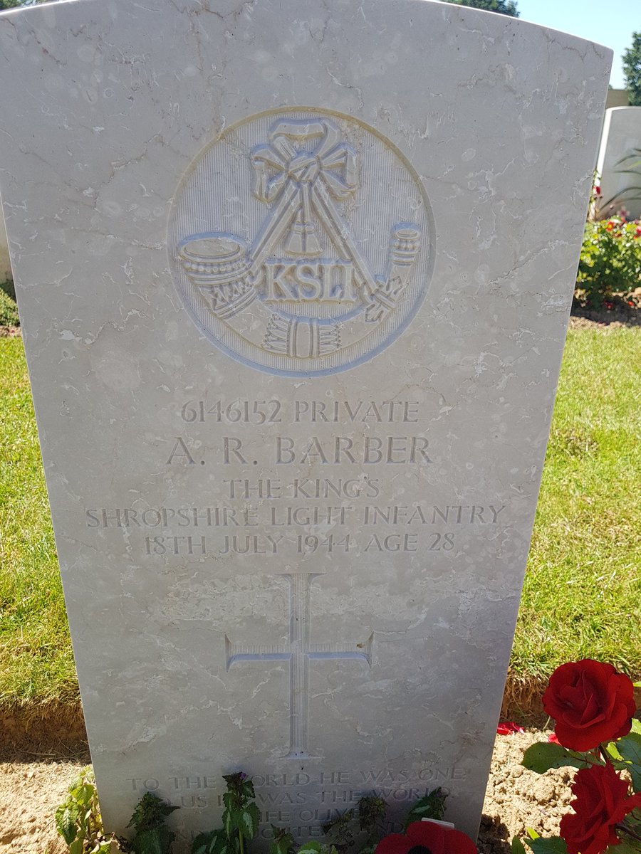 In Memory of the two Haverhill men that lost their lives during the Normandy Campaign. Both on this day 18th July 1944. Operation GoodwoodBoth served with different units but lost their lives on the same day fighting close to each other and are buried near to each other.