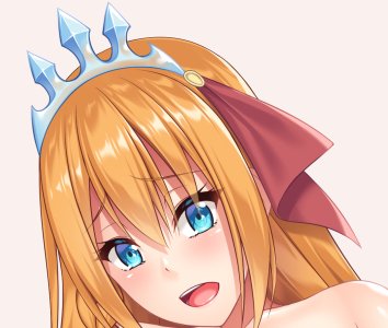 描いている途中のぺコリーヌさん。 